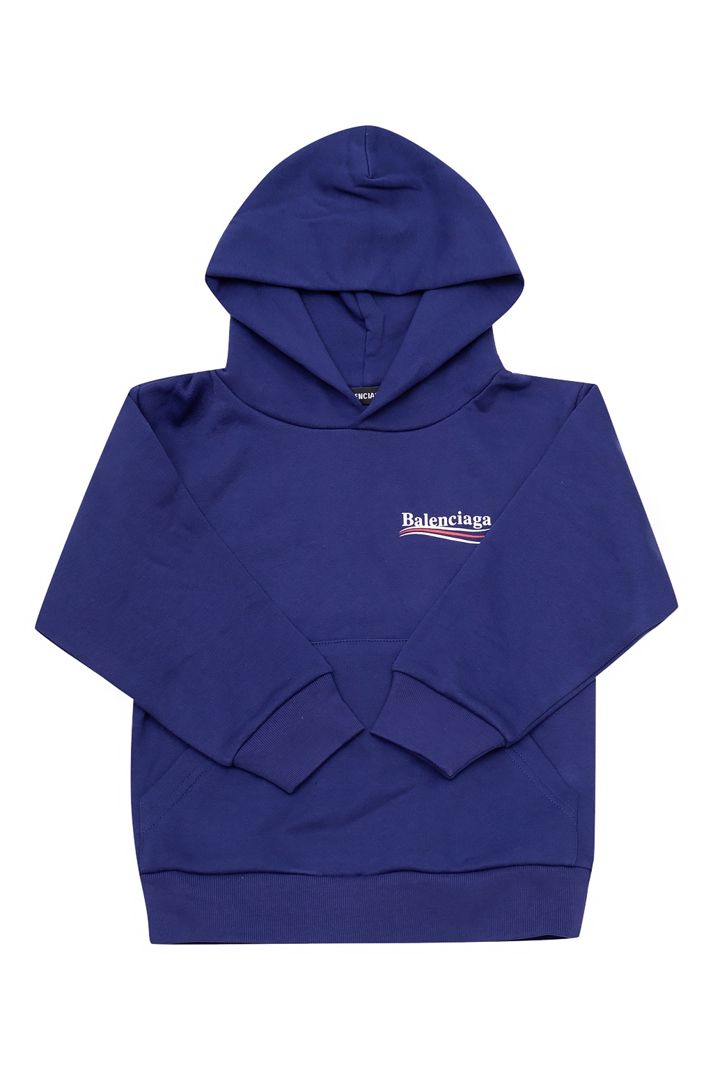 Balenciaga Kids Logo denim hoodie